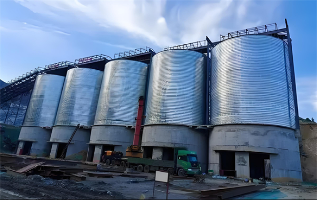 广安螺旋卷板仓施工现场